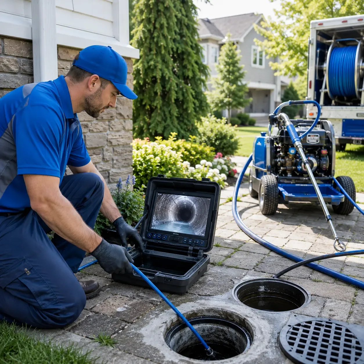 Outdoor drain cleaning professionals serving Leesport, PA