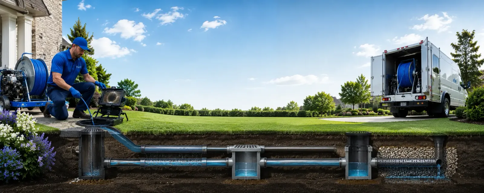 Outdoor drain cleaning information for Leesport, PA